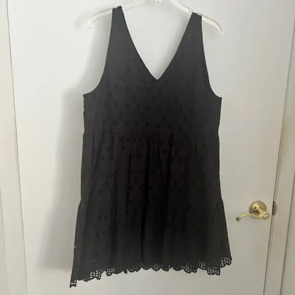 LOFT Eyelet Swing Dress L - Picture 3 of 9